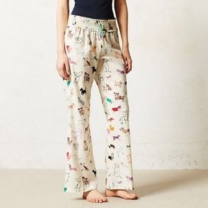 E by Eloise Anthropologie Dog Pajama Pants